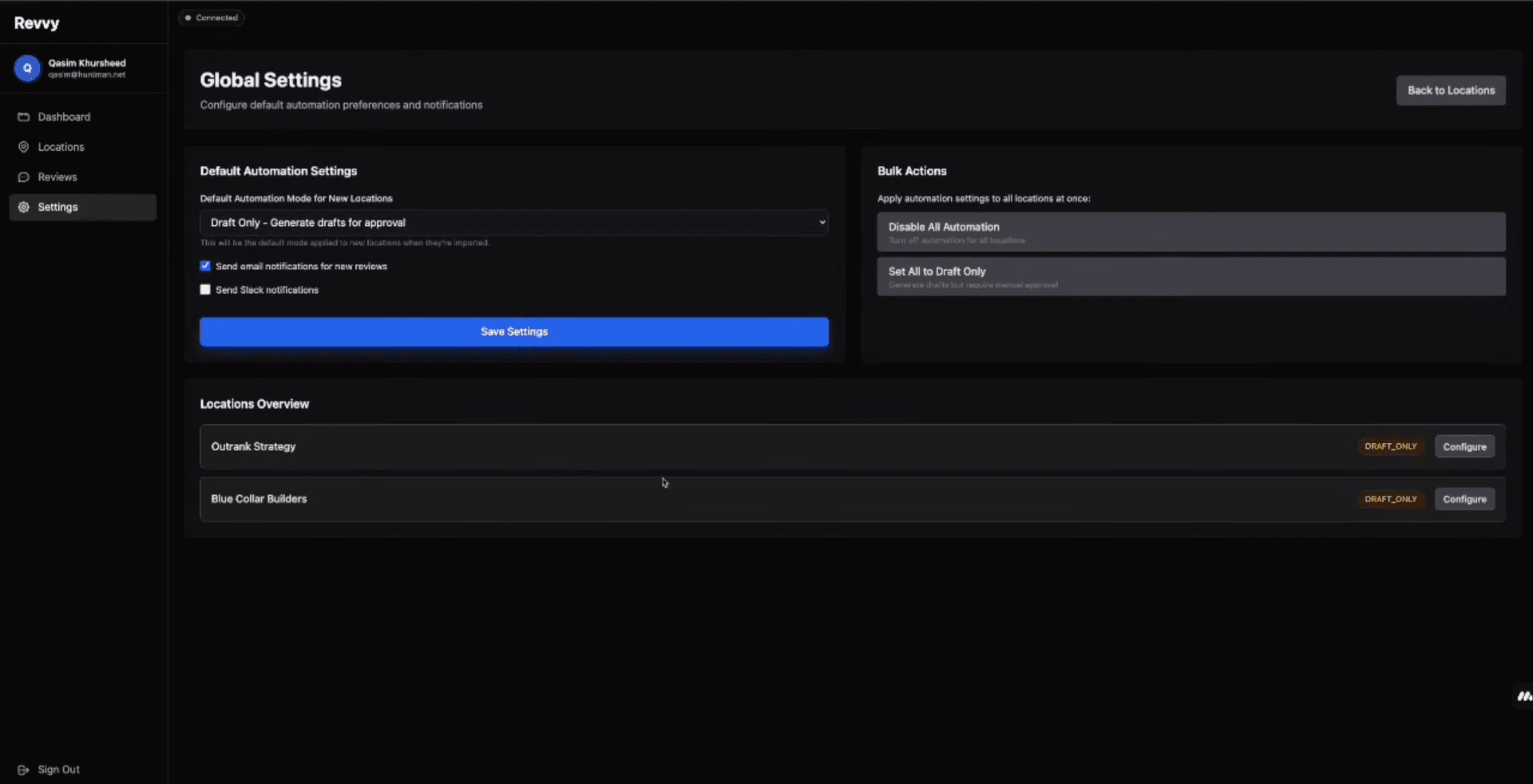 Revvy fraud flagging